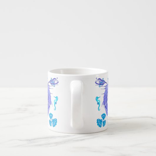 Mermaid Paars Fairy Creater Espresso Kop (Achterkant)