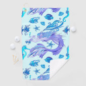 Mermaid Paars Fairy Creater Golfhanddoek (Insitu)