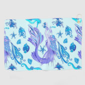 Mermaid Paars Fairy Creater Golfhanddoek (Horizontaal)