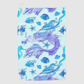 Mermaid Paars Fairy Creater Golfhanddoek (Voorkant)