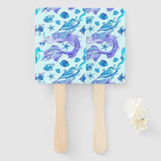 Mermaid Paars Fairy Creater Handwaaier (Voorkant en achterkant)