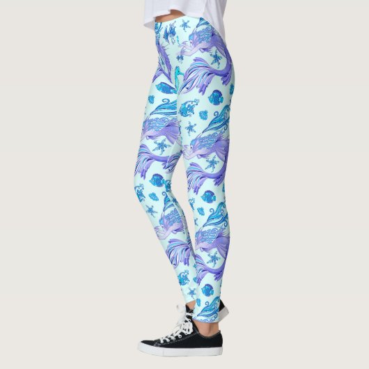 Mermaid Paars Fairy Creater Leggings (Links)