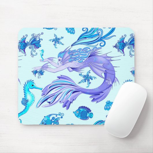 Mermaid Paars Fairy Creater Muismat (Met muis)