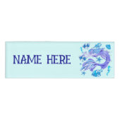 Mermaid Paars Fairy Creater Naambadge (Voorkant)