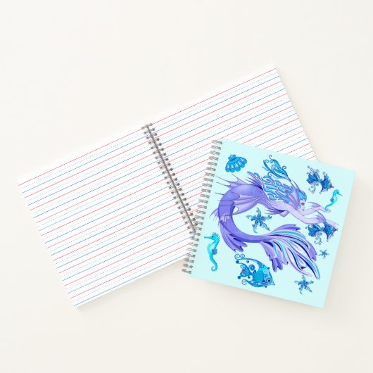 Mermaid Paars Fairy Creater Notitieboek (Binnen)