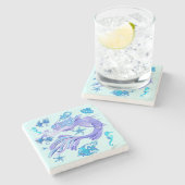 Mermaid Paars Fairy Creater Stenen Onderzetter (Zijkant)