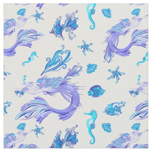 Mermaid Paars Fairy Creater Stof (Close Up)