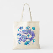 Mermaid Paars Fairy Creater Tote Bag (Achterkant)