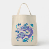Mermaid Paars Fairy Creater Tote Bag (Achterkant)