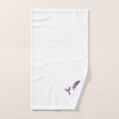 Mermaid Paars Waves Beach Bath Set Bad Handdoek (Handdoek)