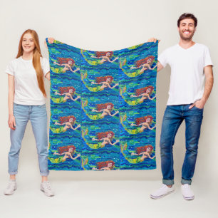 Mermaid Painting Fleece Deken