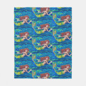 Mermaid Painting Fleece Deken (Voorkant)