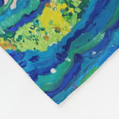 Mermaid Painting Fleece Deken (Hoek)