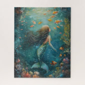 Mermaid Painting Legpuzzel (Verticaal)