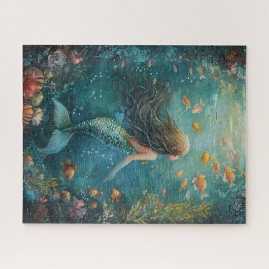 Mermaid Painting Legpuzzel (Horizontaal)