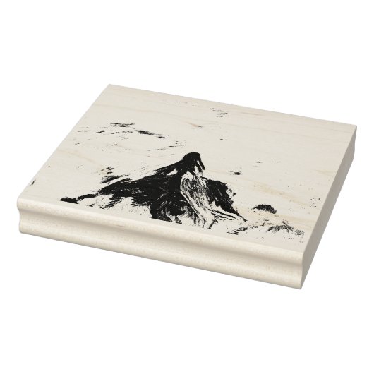 Mermaid Painting Rubberstempel (Stempel)