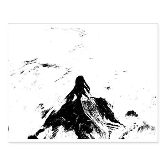 Mermaid Painting Rubberstempel (Afrduk)