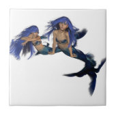 Mermaid Pair Tile Tegeltje (Voorkant)