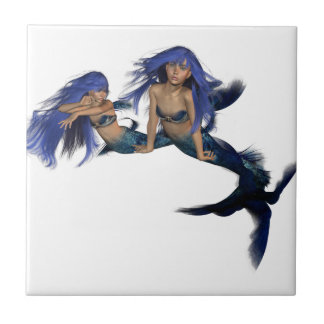 Mermaid Pair Tile Tegeltje