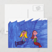 Mermaid Pals Briefkaart (Voorkant / Achterkant)
