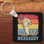 Mermaid papa Fish Vader Sleutelhanger (Voorkant)