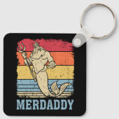 Mermaid papa Fish Vader Sleutelhanger (Achterkant)