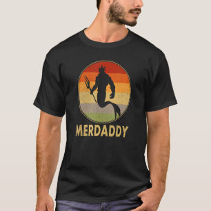 Mermaid papa Fish Vader T-shirt
