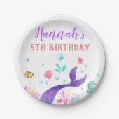 Mermaid paper bord verjaardagsfeest mermaids (Voorkant)