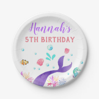 Mermaid paper bord verjaardagsfeest mermaids