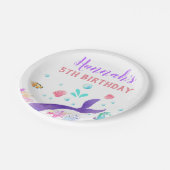 Mermaid paper bord verjaardagsfeest mermaids (Gekanteld)
