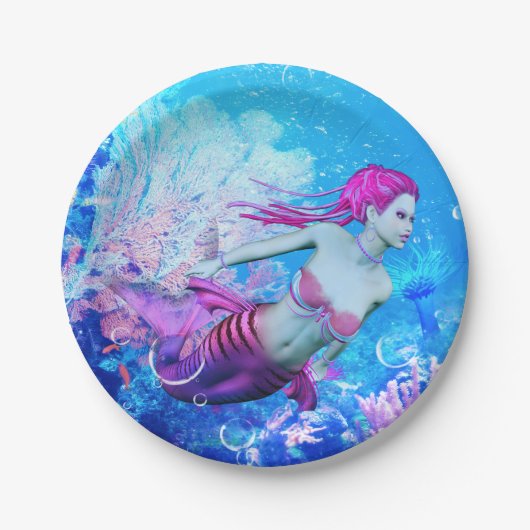 Mermaid Papieren Bordje (Voorkant)