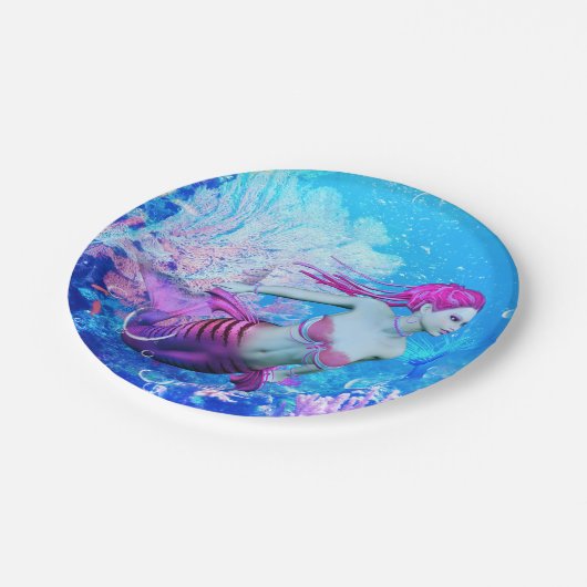 Mermaid Papieren Bordje (Gekanteld)