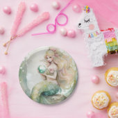 Mermaid Papieren Bordje (Feest)