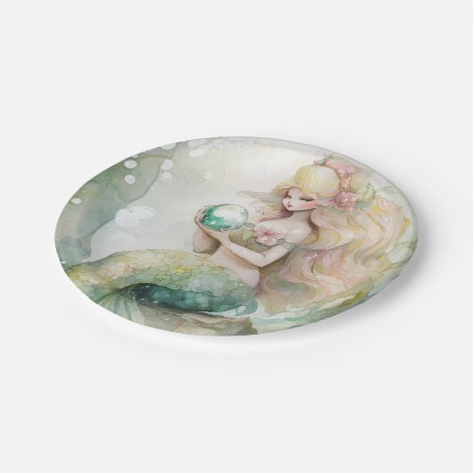 Mermaid Papieren Bordje (Gekanteld)