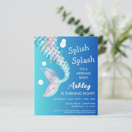 Mermaid Party | Aanbesteding op zondag (Staand voorkant)