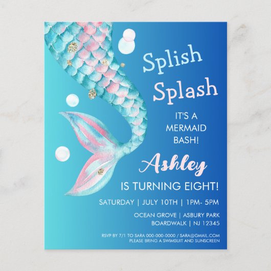 Mermaid Party | Aanbesteding op zondag (Voorkant)