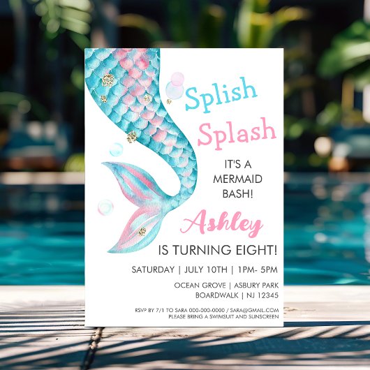 Mermaid Party | Aanbesteding op zondag Kaart