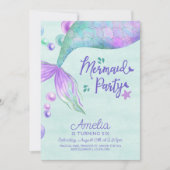 Mermaid Party Elke dag van de Leeftijd Mermaid Tai Kaart (Voorkant)