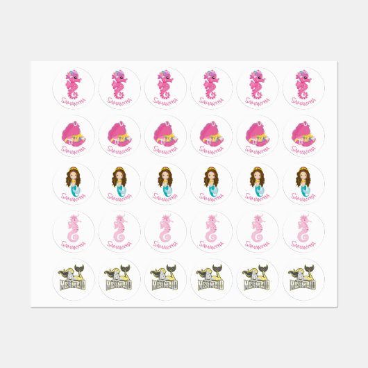 Mermaid Party - GEEL-labels Labels (Vel)