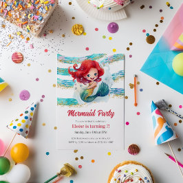 Mermaid Party Kaart