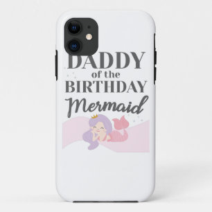 Mermaid Party Matching Papa of Birthday Mermaid Case-Mate iPhone Case