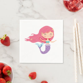 Mermaid Party Napkins Servet