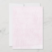 Mermaid Party Ocean Waves Pink Birthday Kaart (Achterkant)