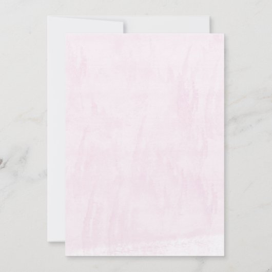 Mermaid Party Ocean Waves Pink Birthday Kaart (Achterkant)