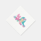 Mermaid Party Paars Napkins Servet (Hoek)