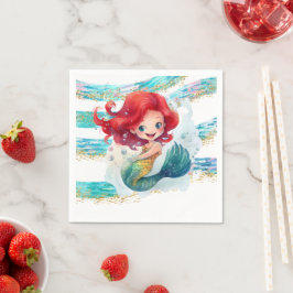 Mermaid Party Paper Napkin Servet