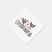 Mermaid Party Pink Napkins Servet (Hoek)