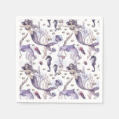 Mermaid Party Pirate Napkins Servet (Voorkant)