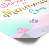 Mermaid Party Sign Welcome to Mermaid Cove Poster (Hoek)