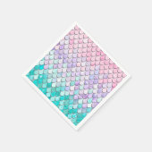 Mermaid Party Supplies, Paper Napkins Servet (Hoek)